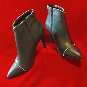 Black High Heel Ankle Boots